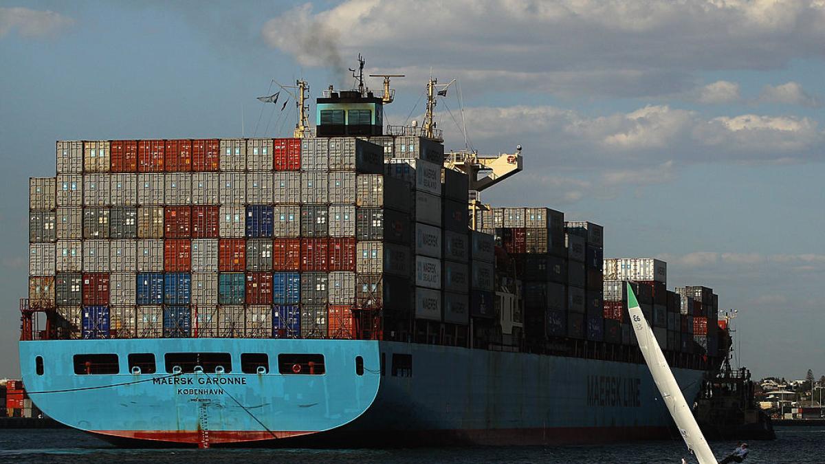 a cargo ship