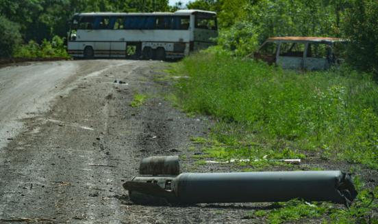 Weapon lying around in Ukraine