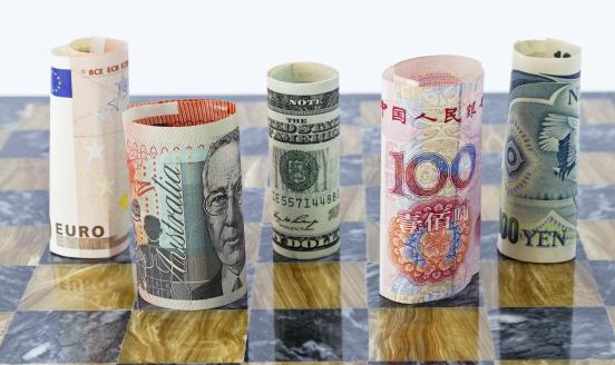 Visual of various currencies