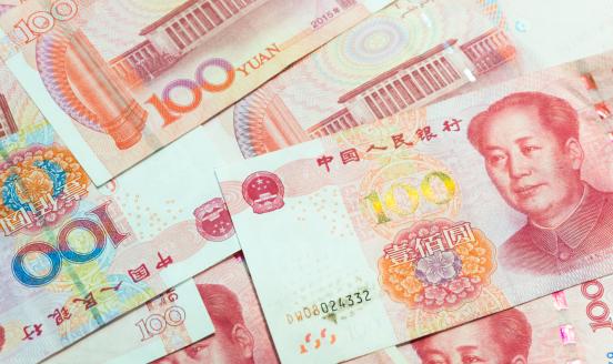 Visual of Chinese currency