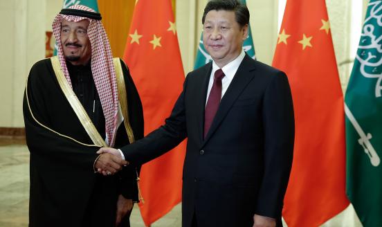 Picture of Saudi Arabia's Crown Prince visiting China