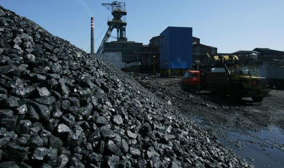 a pile of black coal 