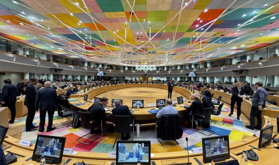 A meeting of Ecofin ministers in the European council