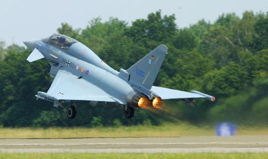 Eurofighter Typhoon fighter plane for the German Airforce