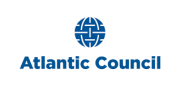 Logo: a stylised globe above the words Atlantic Council