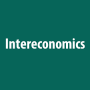 Logo: The word Intereconomics on a green background